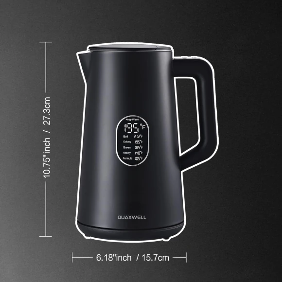 Electric Kettle Stainless Steel — Electric Kettle, QUAXWELL