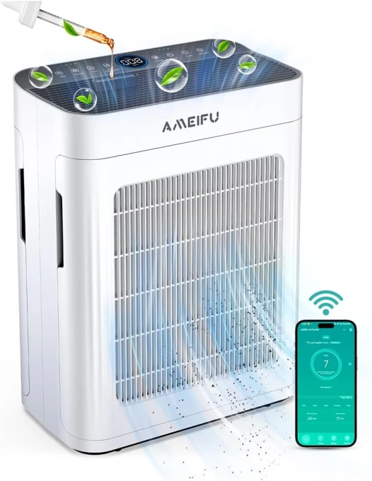 Large Room Air Purifier with Washable Pre-filter — Air Purifier, AMEIFU
