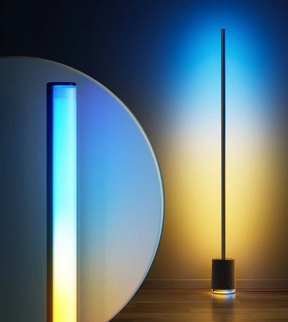 RGBICWW LED Floor Lamp with Bluetooth Speaker and White Noise, Govee