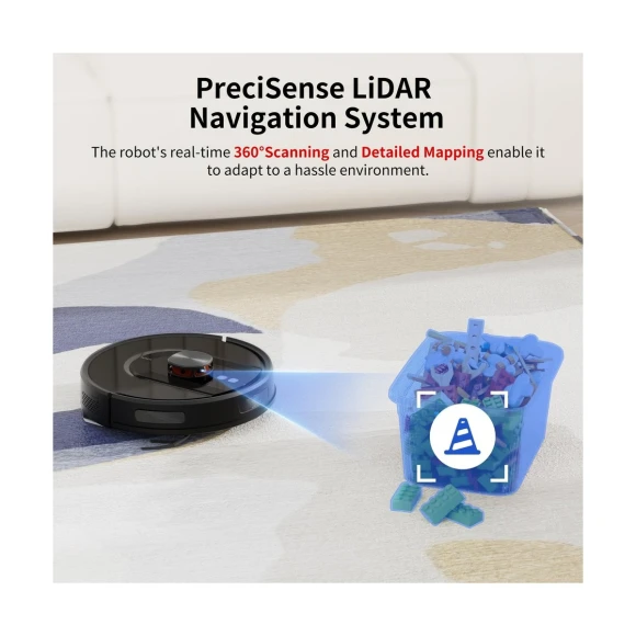 Robot Vacuum and Mop Combo with Self-Emptying — Robot Vacuum, TRDIOL