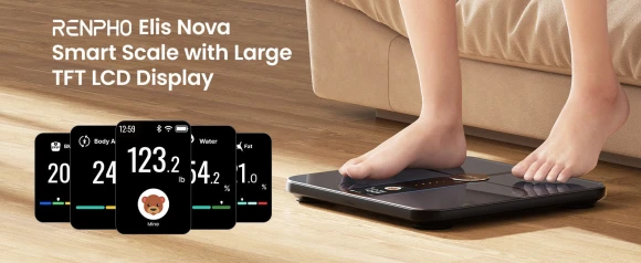 Smart Scale for Body Weight Fat with Color Display — Smart Scale, RENPHO