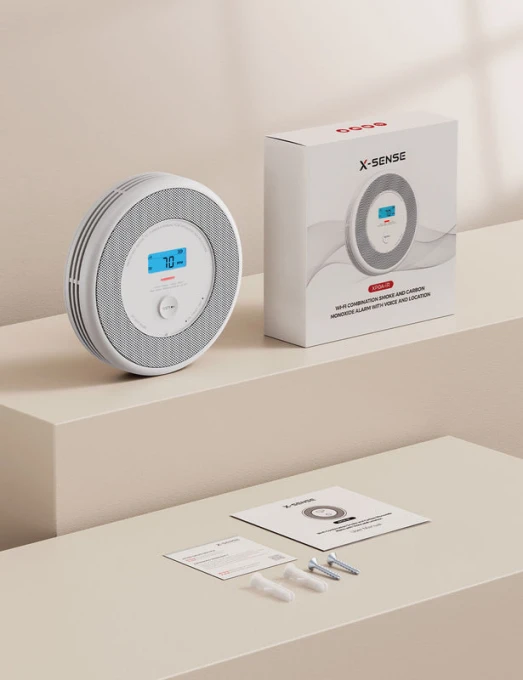 Smart Smoke and Carbon Monoxide Detector with Voice Location, X-Sense