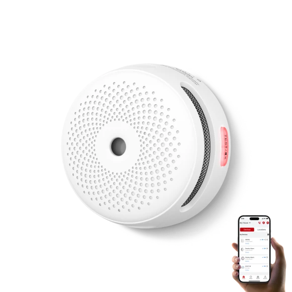 Smart Smoke Detector Fire Alarm with Replaceable Battery, X-Sense