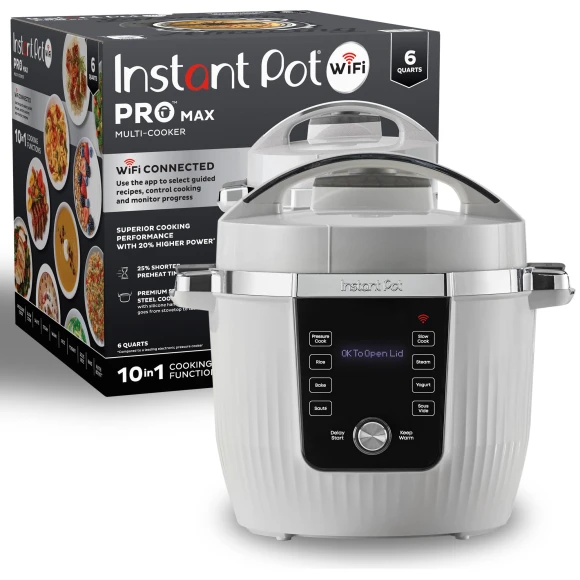 Wi-Fi Smart 10-in-1 Pressure Cooker — Multicooker, Instant Pot