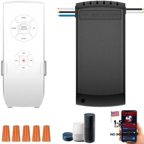 WiFi Ceiling Fan and Light Remote Control Kit, Aubric