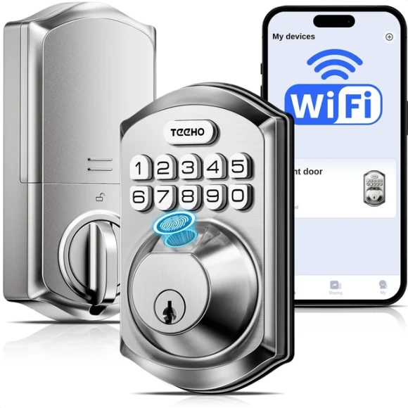 WiFi Smart Lock with Fingerprint and Keypad — Smart Lock, TEEHO