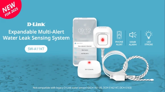 WiFi Water Leak Detector Starter Kit, D-Link