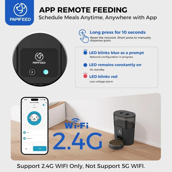 Automatic Cat Feeder — Automatic Pet Feeder, PAPIFEED