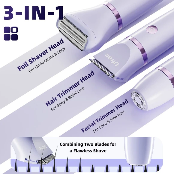 Bikini Trimmer Electric Razor, Ufree