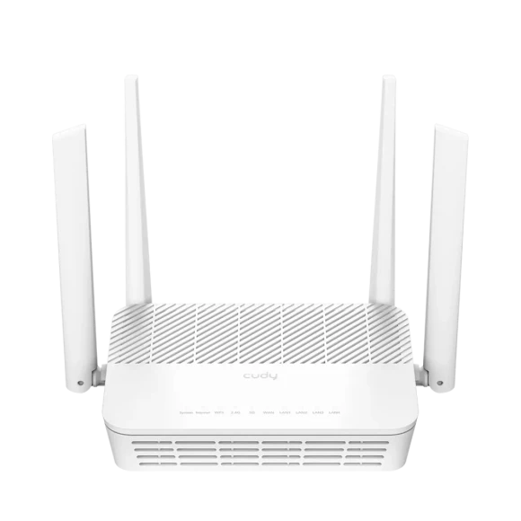 Dual Band WiFi 6 Mesh Router with 5 Gigabit Ethernet Ports, Cudy