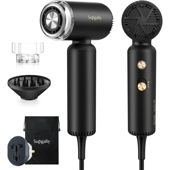 Dual Voltage Travel Hair Dryer, SUPGALIY