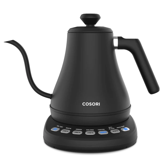 Electric Gooseneck Kettle with 5 Temperature Control Presets — Electric Kettle, Cosori