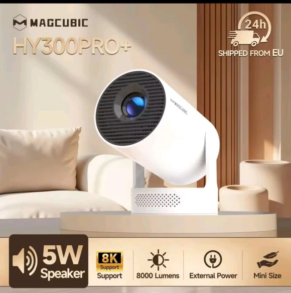 Mini Projector with WiFi 6 and Bluetooth 5.4 — Smart Projector, Magcubic
