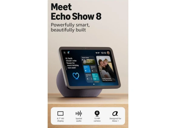 Smart Display with HD Touchscreen and Spatial Audio, Amazon