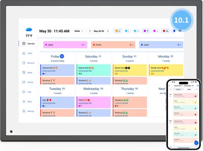Smart Electronic Family Planner with Chore Chart Display, LQN