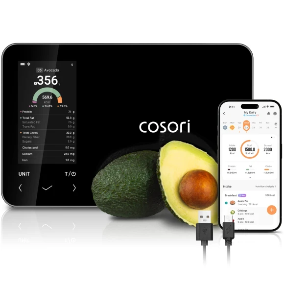 Smart Food Kitchen Scale with Nutritional Calculator — Smart Scale, Cosori