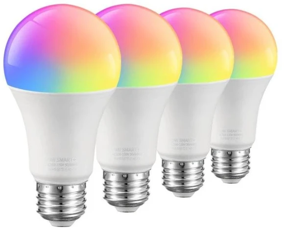 Smart Light Bulbs, Color Changing, 4 Pack — Smart Light Bulb, Odnora