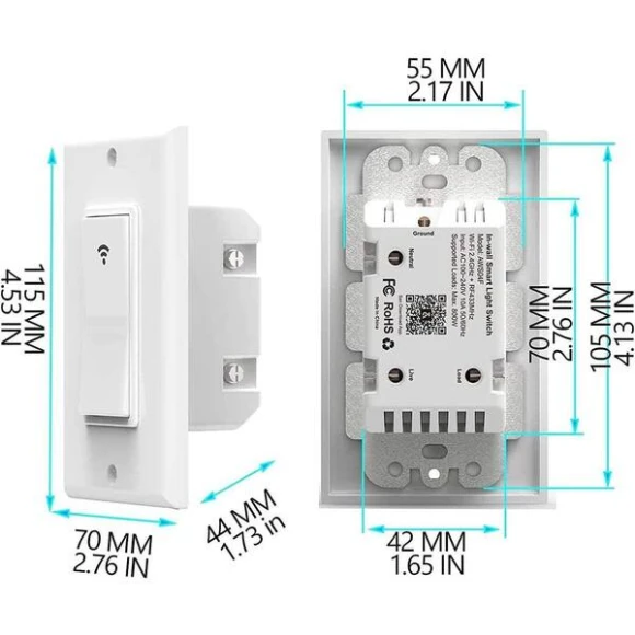 Smart Switch with App and Remote Control — Smart Switch, Avatar Controls