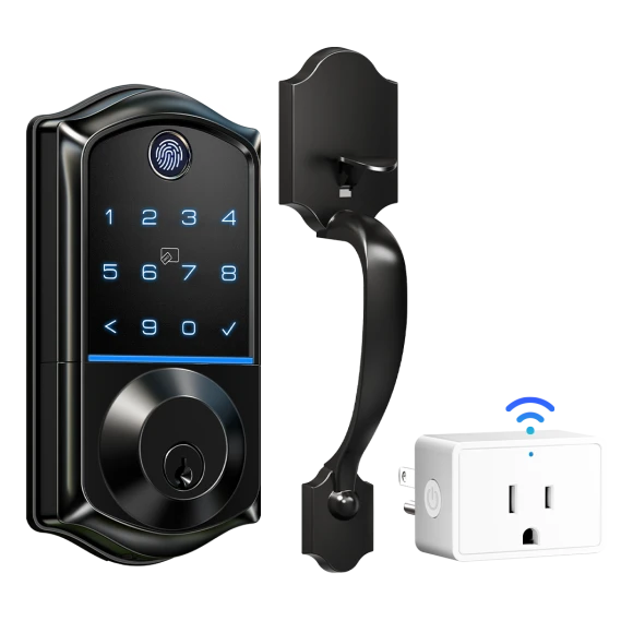 Wi-Fi Smart Fingerprint Front Door Lock Set — Smart Lock, Veise