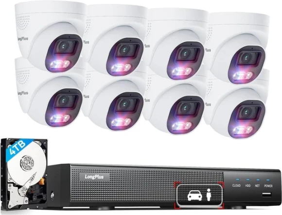 4K PoE Security Camera System — Security Camera, LongPlus