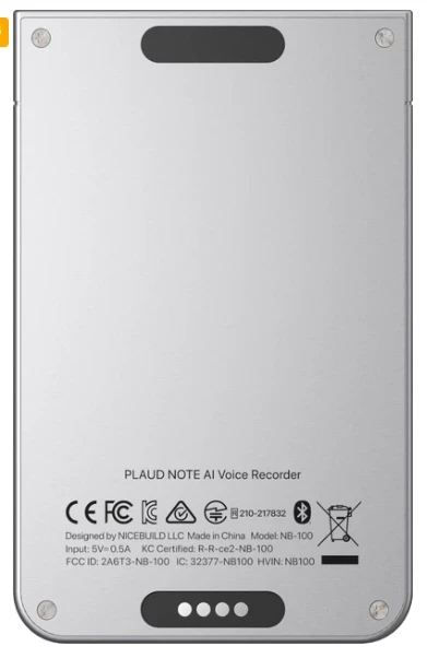 AI Voice Recorder with Case, App Control, AI Transcribe & Summarize — Translator Device, Plaud