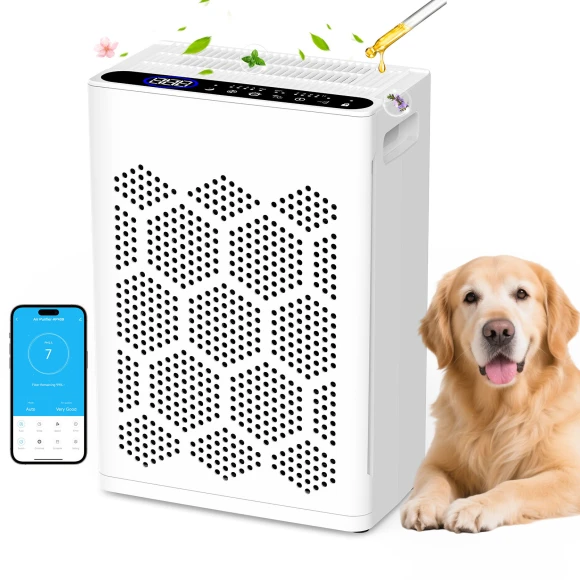 Air Purifier for Large Rooms with Fragrance and Smart WiFi Control — Air Purifier, DAYETTE