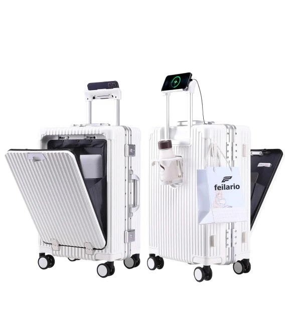 Aluminium Frame Hard Shell Spinner Wheels Luggage — Smart Luggage, feilario