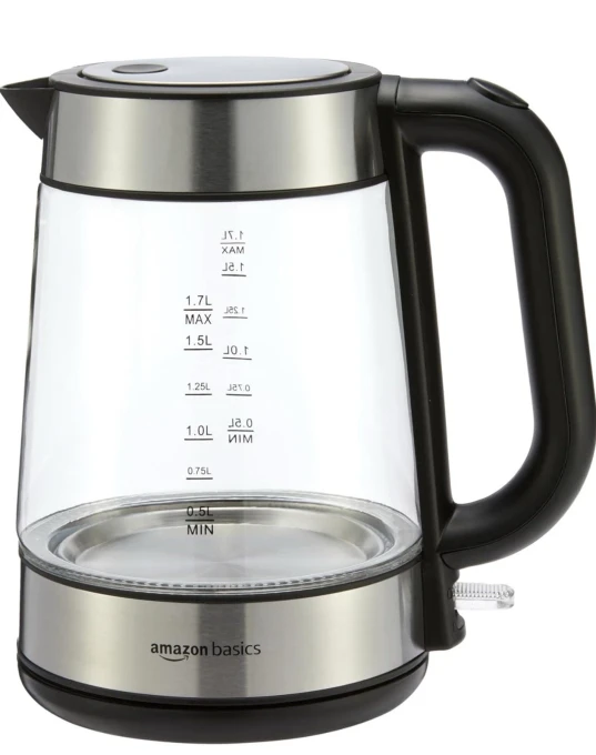 Electric Kettle with Glass Carafe — Electric Kettle, Amazon Basics