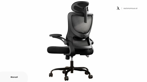 Ergonomic Mesh Office Chair with Lumbar Support, Headrest, and Flip-Up Armrests — Smart Chairs, Marsail