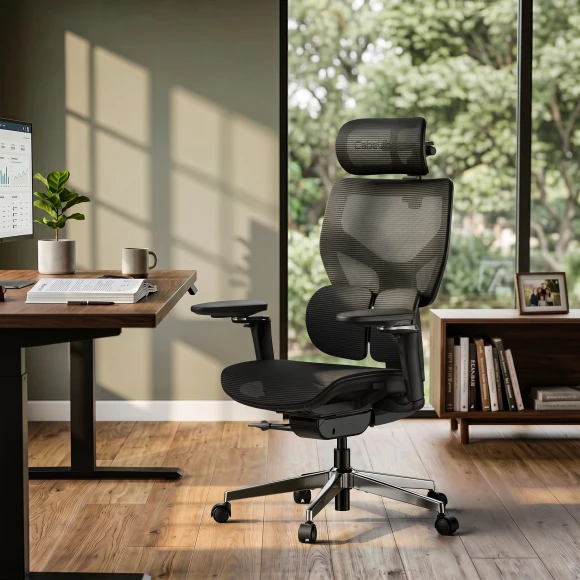 Ergonomic Office Chair with Adaptive Lumbar Support — Smart Chairs, CabeVibe