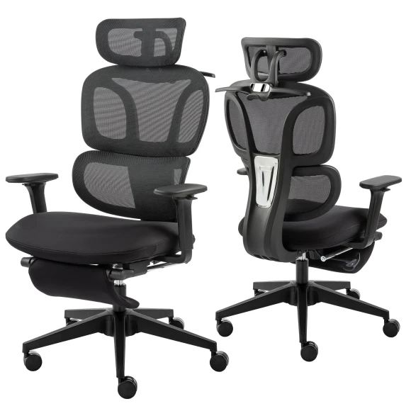 Foldable Office Chair with Foot Rest — Smart Chairs, HForesty