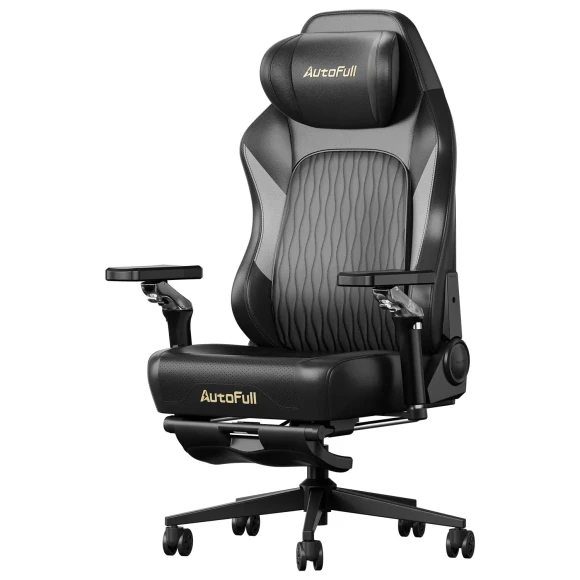 Gaming Chair with Ventilated Heating, Auto-Tracking Lumbar Support, Adjustable Armrests and Footrest — Smart Chairs, AutoFull
