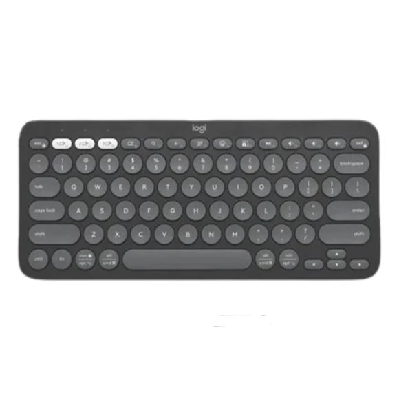 Multi-Device Bluetooth Wireless Keyboard with Customizable Shortcuts — Bluetooth Keyboard, Logitech