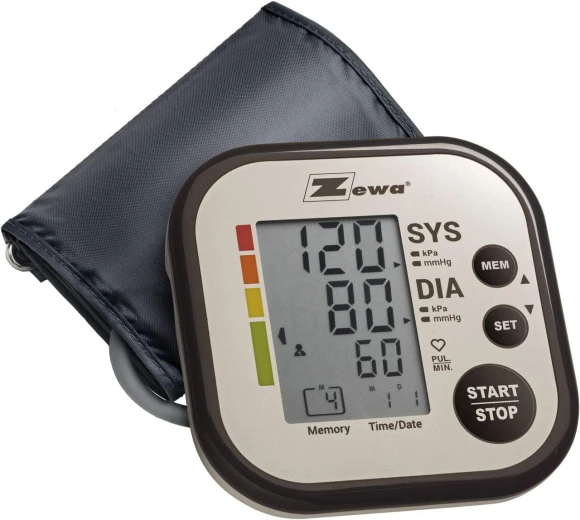 Premium Automatic Blood Pressure Monitor with Bluetooth and Extra-Large Display — Blood Pressure Monitor, Zewa