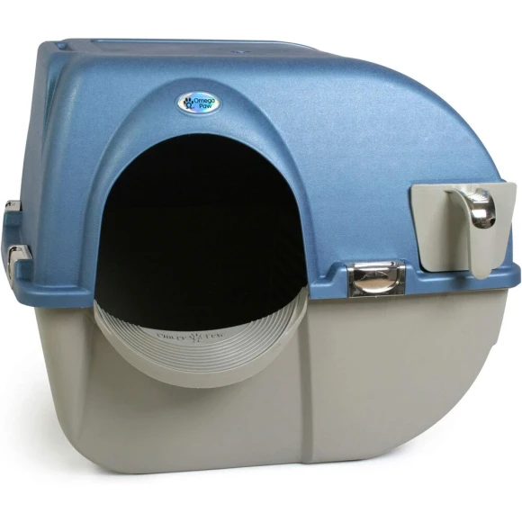 Roll 'n Clean Automatic Self Cleaning Litter Box with Enclosed Lid — Self-Cleaning Litter Box, Omega Paw
