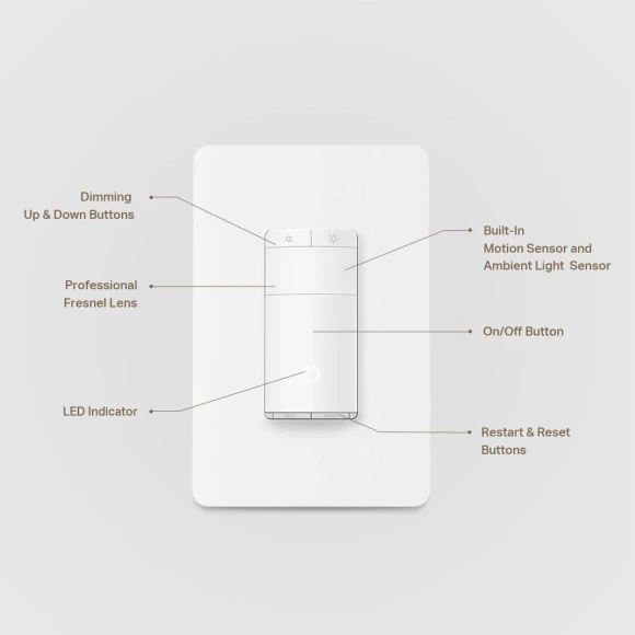 Smart Dimmer Switch, Single Pole, Neutral Wire Required, 2.4GHz Wi-Fi Light Switch Works with Siri, Alexa and Google... — Smart Switch, Kasa Smart