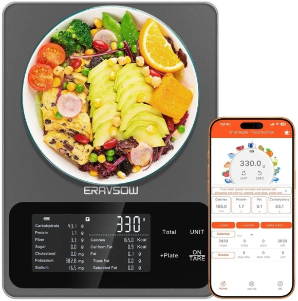 Smart Food Kitchen Scale with Nutritional Calculator — Smart Scale, ERAVSOW
