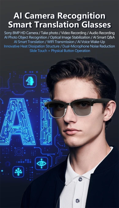 Smart Glasses with 4K Camera — Smart Glasses, Loangyunfone