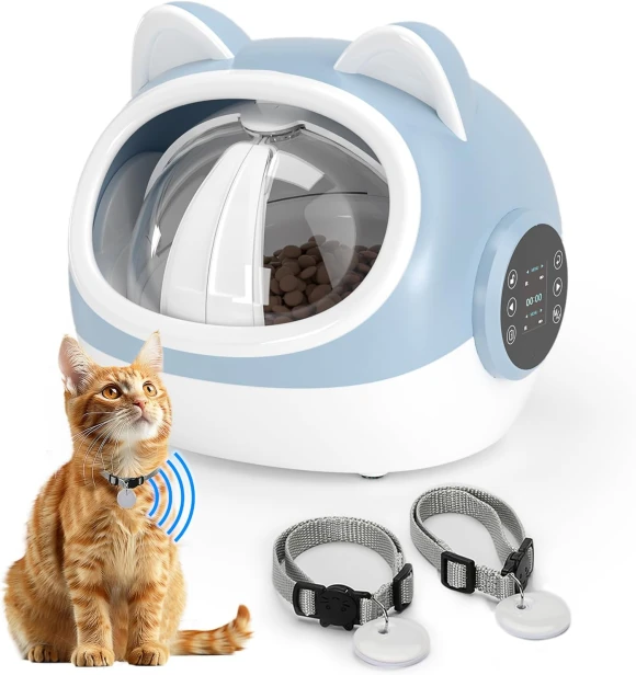 Smart Pet Feeder with Dual Collar Tags — Automatic Pet Feeder, HotSoul