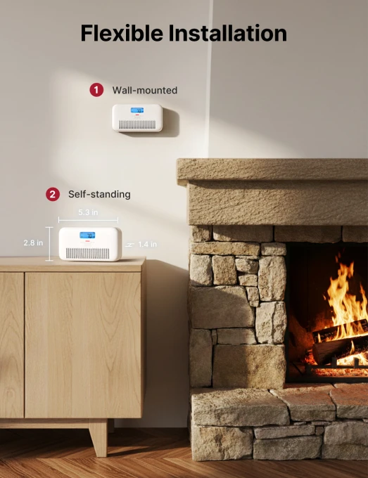Smart Wi-Fi Carbon Monoxide Detector with Temperature and Humidity Monitor — Air Quality Monitor, X-Sense