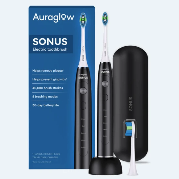 Sonic Electric Toothbrush for Adults — Electric Toothbrush, Auraglow