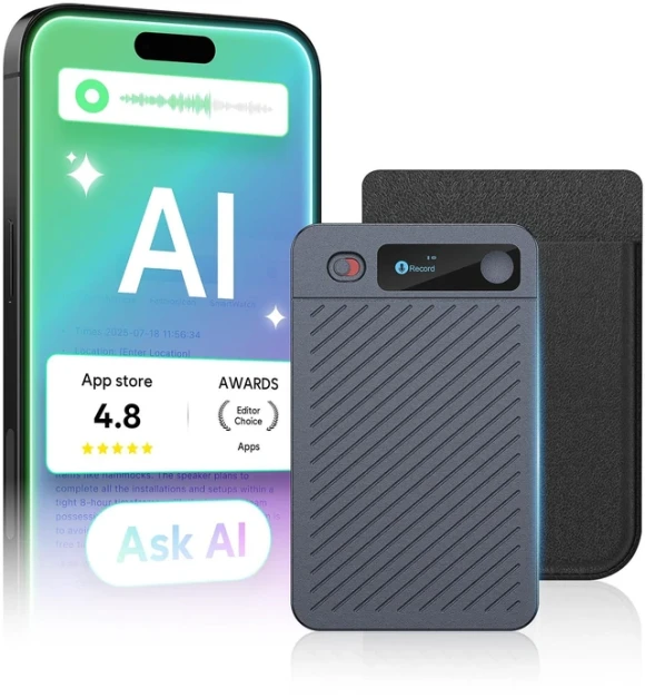 Voice Recorder with AI Note Taking — Translator Device, Elasound