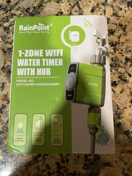 WiFi Water Timer for Garden Hose, Smart Sprinkler Controller — Irrigation System, RainPoint