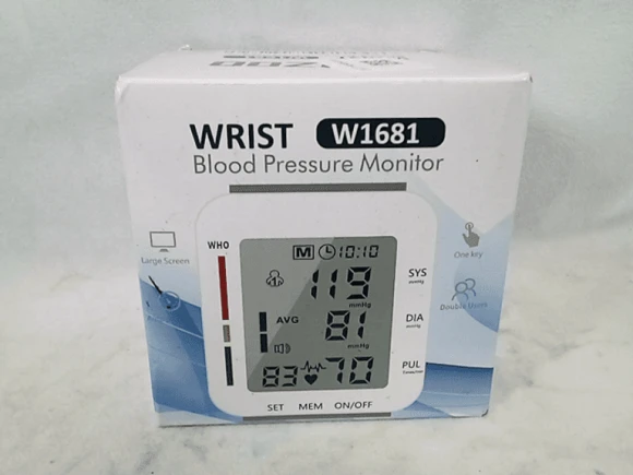 Wrist Blood Pressure Monitor with Large LCD Display, Adjustable Cuff, Automatic Memory, and Carrying Case — Blood Pressure Monitor, MMIZOO