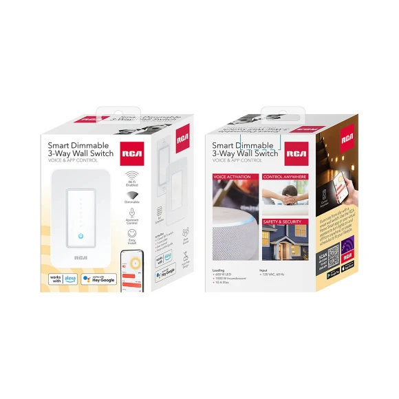 3-Way Smart Dimmer Switch for LED Lights — Smart Switch, RCA