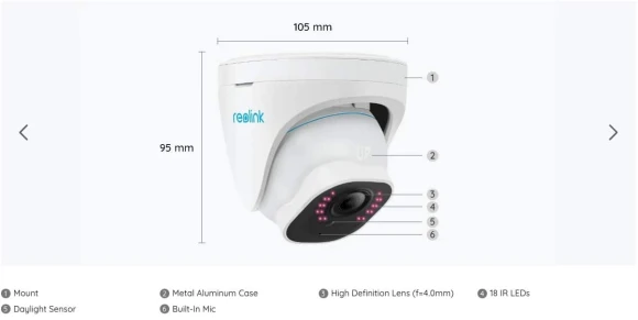 5MP PoE Security Camera — Security Camera, Reolink