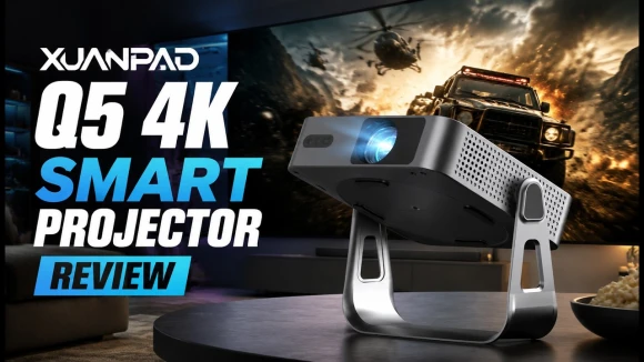 Black Smart Mini Projector with WiFi and Bluetooth — Smart Projector, XuanPad