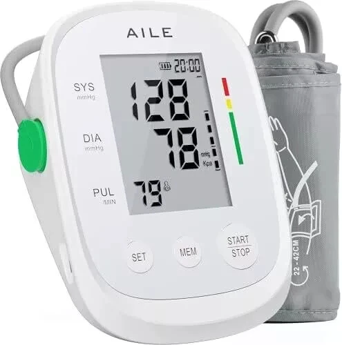 Blood Pressure Monitor, Upper Arm Large Cuff, Automatic, Manual Arm BP Monitor, 2*99 Memory — Blood Pressure Monitor, AILE