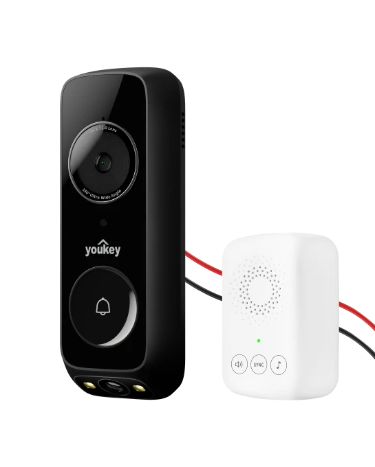Doorbell Camera Wired with Chime — Video Doorbell, youkey