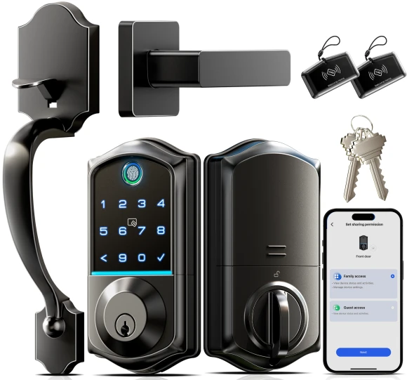 Fingerprint Smart Front Door Lock Set — Smart Lock, Veise